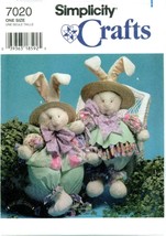 Simplicity 7020 32 inch Giant BUNNY Rabbit Doll Clothes Sherpa pattern VTG UNCUT - £13.17 GBP