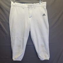 Adidas White AeroReady Baseball Pants Sz XL Elastic Leg Cuff - $12.60