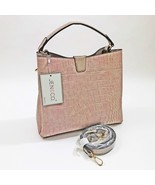 Jen &amp; Co Tati Satchel Bag Beige Crocodile Vegan Leather Shoulder Cross B... - $862.52 MXN