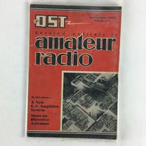 November 1937 QST Amateur Radio Magazine A New I.F.Amplifier System D Antennas - £8.01 GBP