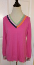 ZAKET & PLOVER Hot Pink Striped V-Neck Lightweight Cotton/Silk Sweater (... - €33,59 EUR ZAKET & PLOVER Hot Pink Striped V-Neck Lightweight Cotton/Silk Sweater (... - €33,59 EUR