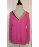 ZAKET & PLOVER Hot Pink Striped V-Neck Lightweight Cotton/Silk Sweater (... - €33,59 EUR ZAKET & PLOVER Hot Pink Striped V-Neck Lightweight Cotton/Silk Sweater (... - €33,59 EUR