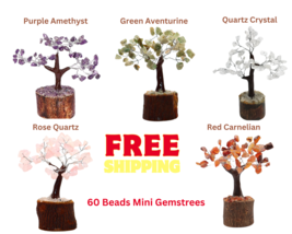 Polished Gemstones Miniature Gem Tree Mini Gemstrees - £19.06 GBP+