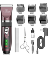 Low Noise Dog Clippers, 2-Speed Quiet Grooming Kit Rechargeable Cordless... - $57.12