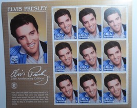 Elvis Presley Maldives 1990&#39;s  - Sheet of 9 Stamps $5 - 25th Anniversary... - $12.77