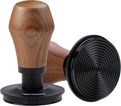 Normcore 58.5mm Coffee Tamper V4, Ripple Base, Spring Loaded, Walnut Handle - $47.51
