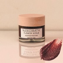 Nudecosmetik - 100% Natural Origin Face &amp; Lip Scrub with Damascus Rose Petals - £23.81 GBP