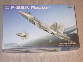 Trumpeter 1/144 F-22A Raptor Jet Aircraft Model Kit - 01317 Sealed Parts - $19.99