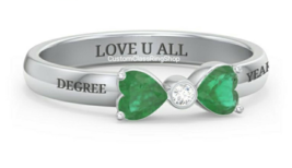 Personalized Class Ring -Custom Class Ring for woman | Graduation Ring - £102.31 GBP