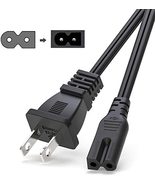 2 Prong Power Cord Wall Cable Compatible with Brother, Singer, Bernina, ... - £11.16 GBP