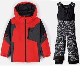 Spyder Boys Snowsuit Ski Set Leader Jacket &amp; Expedition Bib Pant Size 2 NWT - £88.53 GBP