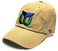 Hartford Whalers NHL &#39;47 Franchise Vintage Khaki Hat Cap Adult Mens Fitted Large - £22.86 GBP