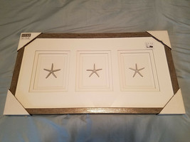 Star Home Decor &amp; Accessories Framed Coastal Starfish Picture (NEW) - £39.52 GBP