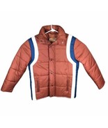 Vintage 70s West Wind Orange Blue White Bomber Jacket Medium M - €91,15 EUR