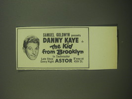 1946 The Kid from Brooklyn Movie Advertisement - Danny Kaye - £14.61 GBP