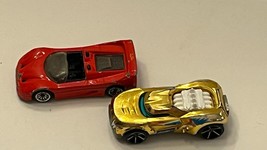 Mattel Hot Wheels Ferrari F50 Diorama #219 Red &amp; 2011 Gold Growler - £10.21 GBP
