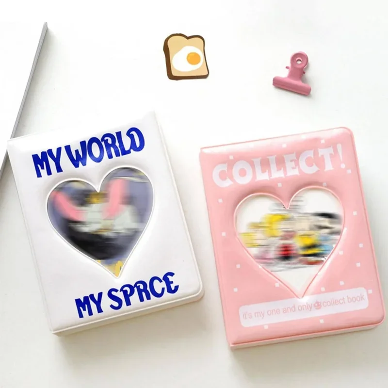 36/64 Pockets Mini Photo Album Heart Hollow Photocard Holder Mini Photo Album St - $25.00