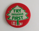 Vintage Try Savannah First Button Lapel Hat Pin - £4.96 GBP