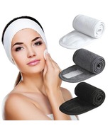 Hairband Adjustable Wide Non Slip Yoga Spa Bath Shower Makeup Wash Face ... - £5.49 GBP