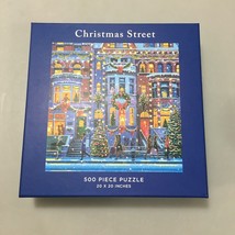 Galison Christmas Street 500 Piece Jigsaw Puzzle 20 x 20&quot; Victor McLindon - $33.81