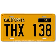 American Graffiti THX 138 Movie Replica FLAT Aluminum Novelty License Tag Plate - £14.14 GBP