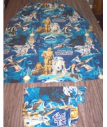VINTAGE 1977 STAR WARS A New Hope WINDOW CURTAIN SET  Luke Skywalker Han... - $84.15