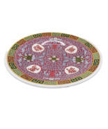 Longevity Asian Restaurant Vintage Melamine Ware Red Round 6&quot; Plate - $8.11 CAD