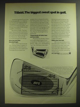 1974 Acushnet Titleist Iron Golf Club Ad - The biggest sweet spot in Golf - $18.49