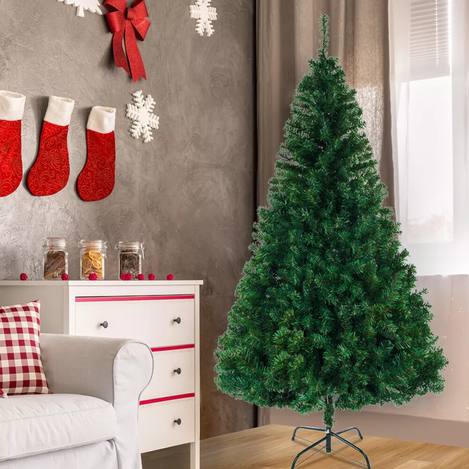 8FT Artificial Pine Christmas Tree Xmas Holiday Season Indoor Outdoor - $75.90