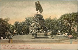 Washington Monument, Philadelphia Pennsylvania, vintage postcard made in... - £9.40 GBP