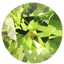 Peridot Gem Round Cut Arizona .5 Ct Lime Green Genuine Faceted Natural Loose Vs - £6.25 GBP