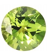 PERIDOT GEM ROUND CUT ARIZONA .5 CT LIME GREEN GENUINE FACETED NATURAL L... - $7.95