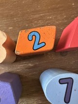 Wooden Shapes Number Blocks 10 pieces - $5.90