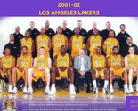 2001-02 LOS ANGELES LAKERS 8X10 TEAM PHOTO BASKETBALL PICTURE NBA LA - $4.94