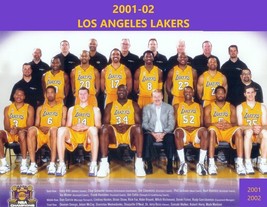 2001-02 Los Angeles Lakers 8X10 Team Photo Basketball Picture Nba La - £3.94 GBP