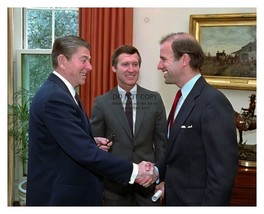 President Joe Biden And Ronald Reagan Shaking Hands 8X10 Photo - £6.67 GBP