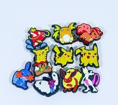 POKÉMON RUBBERIZED CROC SHOE CHARMS BRAND NEW (10) CHARMS - $8.81