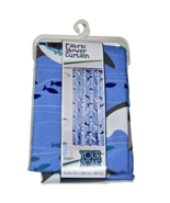 Your Zone Fabric Shower Curtain 72x72in Shark Blue Design Polyester - $29.94 CAD