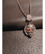 Sterling silver and Italian coral Skull with wings - $367.66 CAD