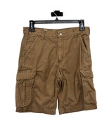 Carhartt Cargo Shorts Mens 34 Used Dark Tan Relaxed Fit 101168-257 - £15.56 GBP