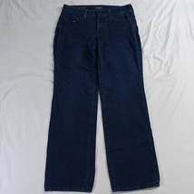 NYDJ 6P Lift Tuck Marilyn Straight Dark Wash Stretch Denim Womens Jeans - £10.96 GBP