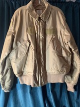 NOMEX CWU-45/P Cold Weather Flyer&#39;s Jacket Military Issue Size L Vtg Mil... - $112.00