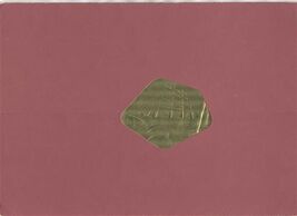 Pan Am Premiere Class Transatlantic Menu Gold Embossed &amp; Sealed 1976 - $31.68