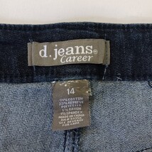 d. Jeans Career RN#55356 Women's Blue Cotton Blend Bootcut Jeans Size 14 (32×24) image 3