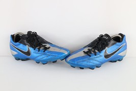 Vtg Nike Total 90 Mens 9.5 Distressed Leather Shoot IV FG Soccer Cleats Shoes - £70.35 GBP