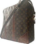 LOUIS VUITTON Grand Marceau Monogram Shoulder Bag Brown Leather Vintage ... - $294.99
