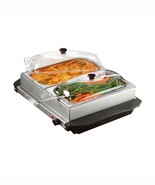 Brentwood 3-Quart 2-Pan Buffet Server and Warming Tray - $61.04 CAD