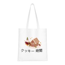 Brown Gingerbread House Cookies Canvas Bag - £15.82 GBP