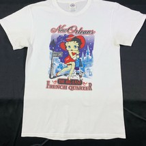 New Orleans French Quarter T Shirt Mens Large Adult White Betty Boop Big Easy - £7.86 GBP