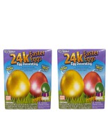 24K Golden Easter Egg Decorating Kit Tinted Colors, 6 Stands, 1 Tray - 2... - $14.84